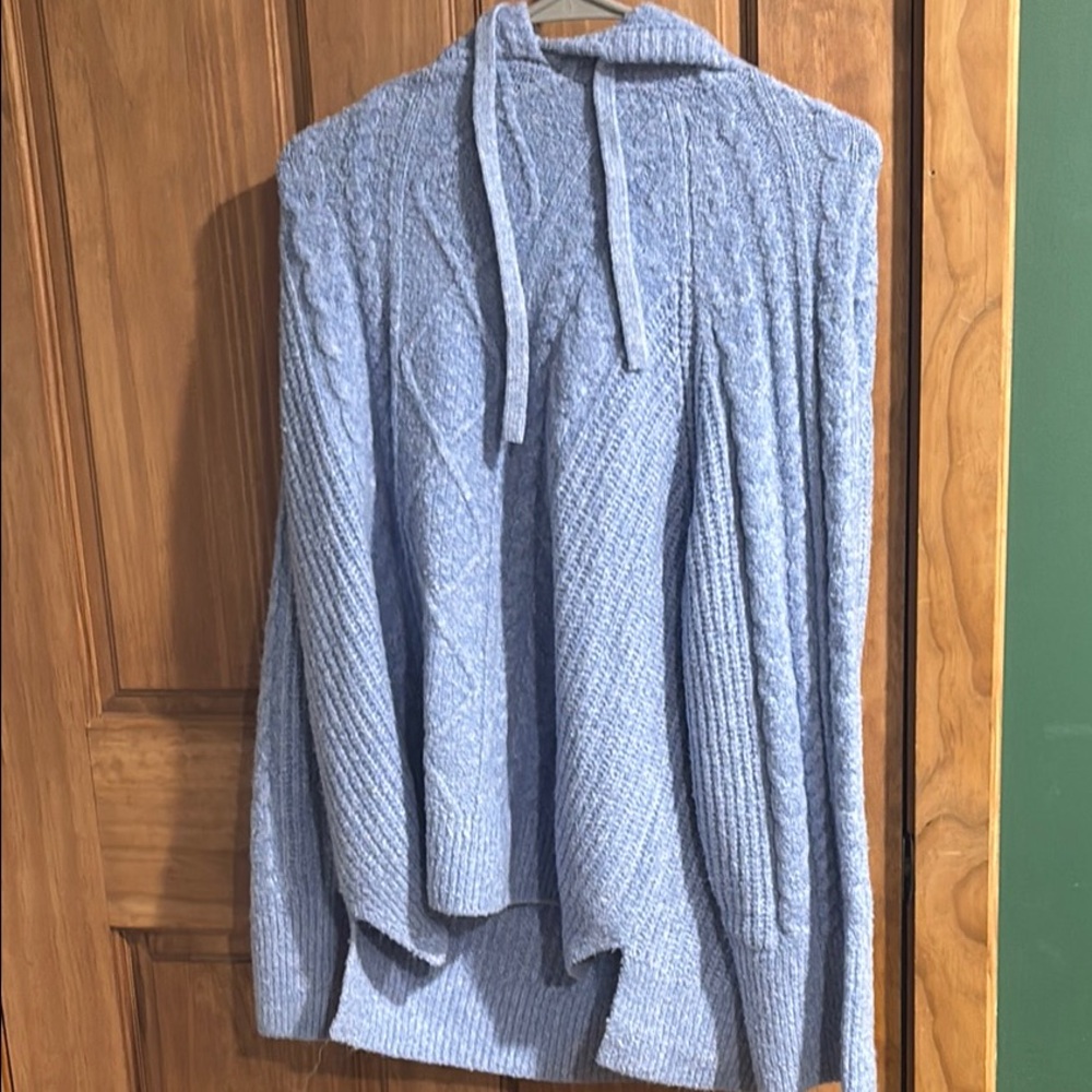 Abercrombie & Fitch Light Blue Cowl Neck Sweater